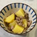 クックA4NCDV☆'s cooksnap of when they made 10分で出来る！ひき肉とじゃがいもの煮物.