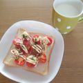 ﾋﾟﾛﾐ♡'s cooksnap of when they made お義母さんのシンプルトースト☆トマト☆.
