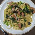 みちばたの花's cooksnap of when they made ☆ほうれん草とベーコンの和風パスタ☆.