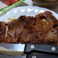 おにもつちゃん's cooksnap of when they made 冷凍ステーキからのミディアムレアステーキ.