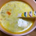 クックX3VQF7☆'s cooksnap of when they made ブロッコリーと人参のカレー豆乳スープ.