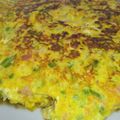 賄いのおばちゃん's cooksnap of when they made チーズも入った野菜たくさんオムレツ.