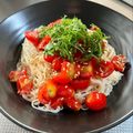 azbjbn's cooksnap of when they made トマトと大葉のイタリアン風そうめん.