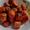ひんべえ's cooksnap of when they made 揚げウインナーのケチャップ炒め.