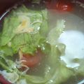 あゆたっくん's cooksnap of when they made 想像を超える？トマトレタス卵の３色スープ.
