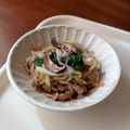 チコリママ's cooksnap of when they made 豚肉と葱と糸こんの甘辛煮.