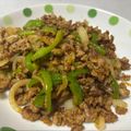 トシ17's cooksnap of when they made ひき肉とピーマンのピリ辛みそ炒め.