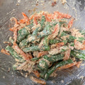 たあなけきるし's cooksnap of when they made いんげんと人参のツナマヨおかか和え.