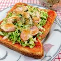 在宅勤務のおじさん's cooksnap of when they made キャベツとウインナのピザトースト.