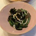 ゆいmaru3's cooksnap of when they made 話題入り春菊のおひたし♪我が家の食べ方♪.