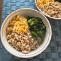 yesmama's cooksnap of when they made フォークでぐるぐる鮮やかレンジでそぼろ卵.