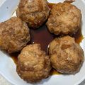ゃゃッキりん梵's cooksnap of when they made ふわふわ鶏つくねの甘酢てり焼き.