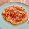 ねっちゃんっ's cooksnap of when they made 朝食★ベーコンとチーズのパンケーキ☆HM.