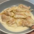 Y's cooksnap of when they made ハロウィンに～かぼちゃのラビオリ.