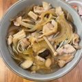 yuuuukoo24's cooksnap of when they made 豚肉ときのこの温かいお蕎麦.