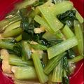 ひまわり's cooksnap of when they made レンジで簡単♥小松菜と油揚げの煮びたし.