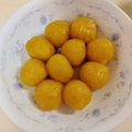 白いぐれーぷ's cooksnap of when they made かぼちゃの白玉団子（高齢者・介護食にも）.