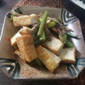 ふか谷's cooksnap of when they made ニンニクの芽と厚揚げのピリ辛炒め.