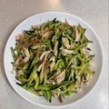 SUIMEN's cooksnap of when they made ささみときゅうりとみょうがのぽん酢和え.