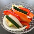 pMAOq0v0's cooksnap of when they made 夏野菜deピクルス✿パプリカ＆ズッキーニ.
