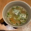 KOJI 's cooksnap of when they made 余った餃子のタネでスープ.