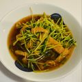 YesYU's cooksnap of when they made 豆苗と油揚げの煮びたし.