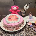 yumienne's cooksnap of when they made ピンクのグラサージュ♡ドリップケーキに♡.