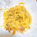 プー♡'s cooksnap of when they made サバ缶ガーリックパスタ.