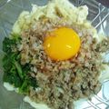 つりTOM's cooksnap of when they made 温泉卵と肉そぼろの皿うどん☆.