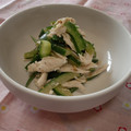 さとっち★'s cooksnap of when they made きゅうりとささみのゴマ和え.