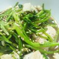 ikekioa's cooksnap of when they made 豆腐と香菜の炒め物★.