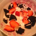 ★ぷにまるる★'s cooksnap of when they made 簡単スイーツ♡苺＆オレオ＆ヨーグルト♡.