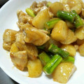 エリカちゃんと's cooksnap of when they made 鶏とアスパラとポテトのあっさり中華炒め.