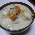 Anpanpa-n's cooksnap of when they made ミルク味噌スープの米粉すいとん.