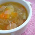 mikkusan's cooksnap of when they made 春雨たっぷりスープ.