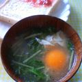 えまっちママ's cooksnap of when they made たまご★ぽとんっっ★味噌汁.