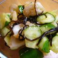 ガセリさ's cooksnap of when they made 簡単！キュウリとチクワの塩昆布和え♪.