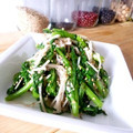 母ちゃん☆'s cooksnap of when they made 春菊とえのきのにんにく胡麻和え　.