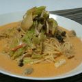 siotm's cooksnap of when they made キムチとシーフードのクリームパスタ.