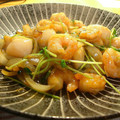 ママdeko's cooksnap of when they made プリッとシャキッと♬海老と豆苗の黒酢炒め.