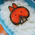 うめもどき's cooksnap of when they made オリジナル①「ミナウサちゃん」キャラ弁.