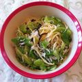 森のねこ's cooksnap of when they made ゴマ油で☆しらす＆キャベツのパスタ♪.