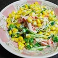 ぽんチャン♪'s cooksnap of when they made 貝割れ大根とカニカマのわさマヨサラダ.