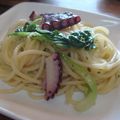 usabin's cooksnap of when they made さっぱりレモンのタコパスタ.