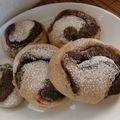 快くん's cooksnap of when they made ほろ苦コーヒーココアと胡桃のロールパン♪.