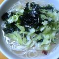 きゅーい's cooksnap of when they made 超おいしい☆塩ラーメンスープのそうめん.