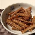 くぅたんもみたん's cooksnap of when they made 甘酢ごぼう.