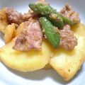 プチあや's cooksnap of when they made ジャガ豚の味噌バター炒め.
