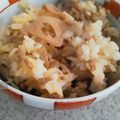 martina422's cooksnap of when they made 食べ過ぎ注意♪れんこんと豚肉の混ぜご飯.