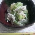 めんぼっこ's cooksnap of when they made 蒸し鶏と茹でキャベツどっさりサラダ.